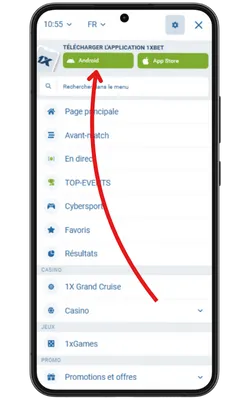 1xbet application télécharger